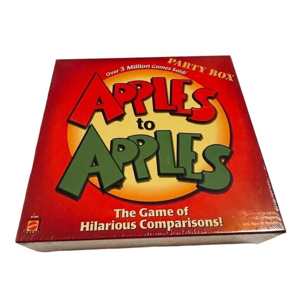 New Mattel Apples to Apples Party Box Family Card Board Game Factory Sealed 2007
